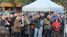 V Děčíně se opět sešli lidé protestující proti ministryni Marii Benešové.