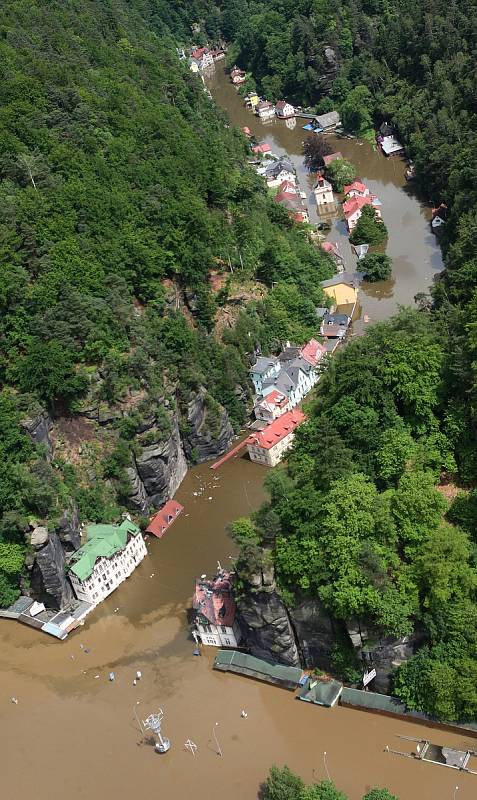 Povodně na Děčínsku  v červnu 2013.