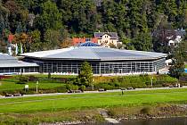 Bad Schandau Toskana Therme außen Elbe.