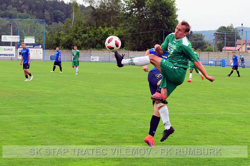 PŘÍPRAVA. Vilémov (v zeleném) doma přejel Rumburk 6:1.