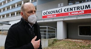 Očkování v Masarykově nemocnici v Ústí nad Labem. Petr Toncar.