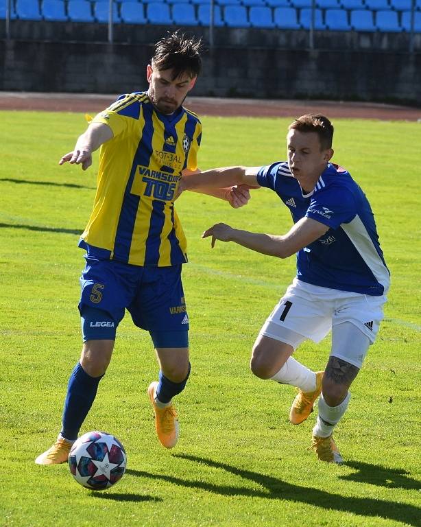 Fotbalisté Varnsdorfu doma remizovali s Jihlavou 1:1.