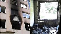 Ve Šluknově hořelo v panelovém domě. Ilustrační foto