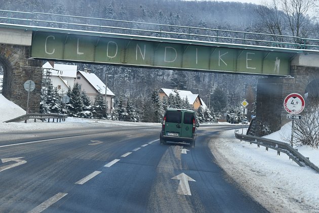 Silnice od Krnova přes Bruntál