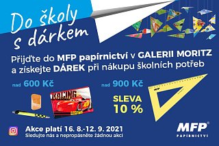 MFP papírnictví v Galerii Moritz - ideální místo na nákup školních potřeb.  - PR Deník
