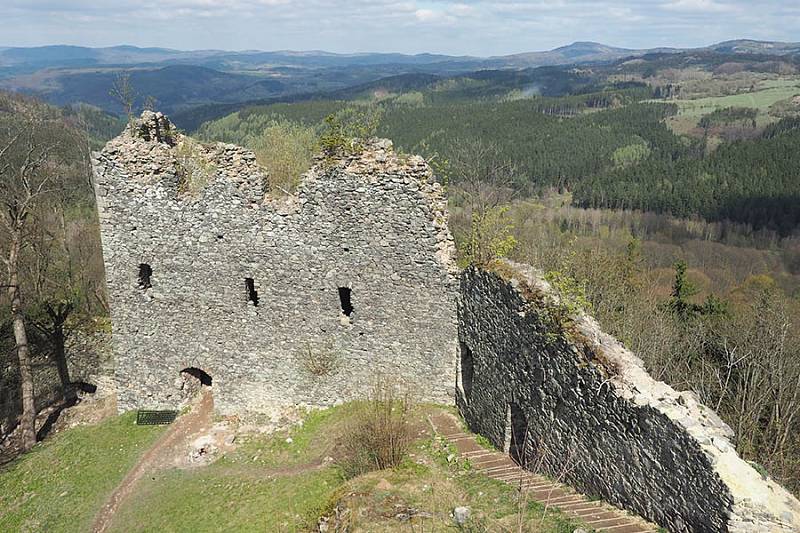 Zřícenina hradu Andělská hora