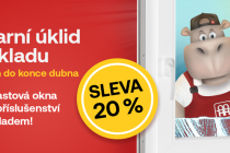 Jarní výprodej: sleva 20 % na veškerá okna skladem