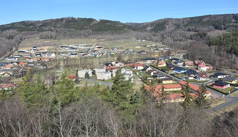 Výhled na novou výstavbu v Zelené - Málkově.