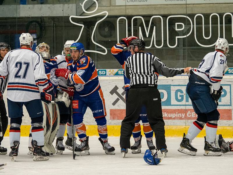 Přípravný duel mezi chomutovskými Piráty a Litoměřicemi.