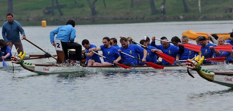 Dragon Cup - závod dračích lodí. Kamencové jezero 2013.