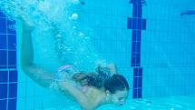 Aquasvět v Chomutově nabízí plavecký bazén i pobyt v zábavné relaxační části.