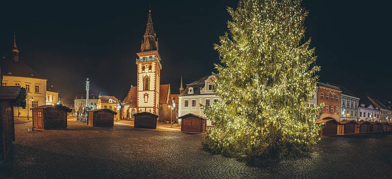 Rozsvěcení vánočního stromu v Chomutově.