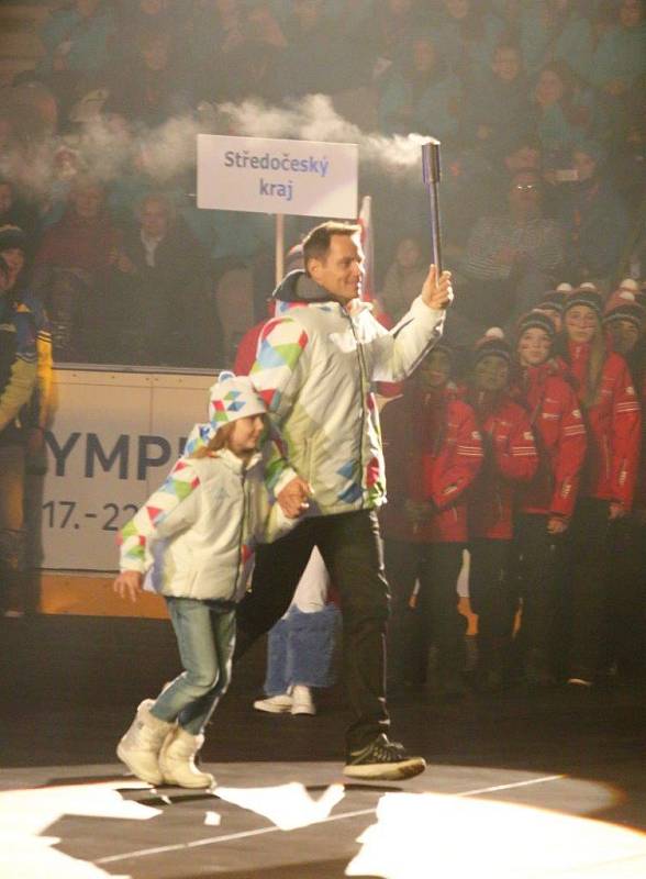 Zahajovací ceremoniál zimních Olympijských her dětí a mládeže 2016, který proběhl na chomutovském zimním stadionu.