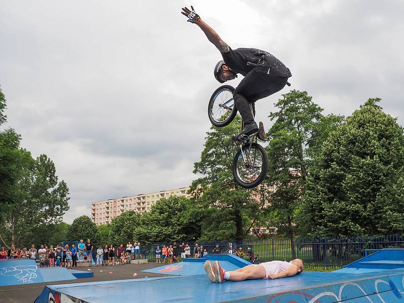 V Klášterci nad Ohří  otevřeli nový cyklopark v ulici Královehradecká.