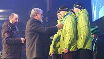 Závěrečným ceremoniálem vyvrcholily ve čtvrtek večer Zimní olympijské hry dětí a mládeže, které letos pořádal Ústecký kraj.