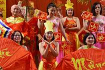 Vietnamci v Chomutově slavili příchod nového roku.