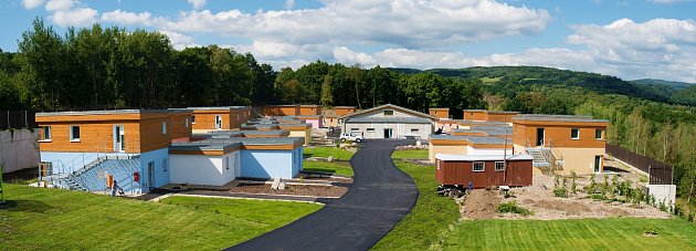 Panoramatický pohled na celý areál.