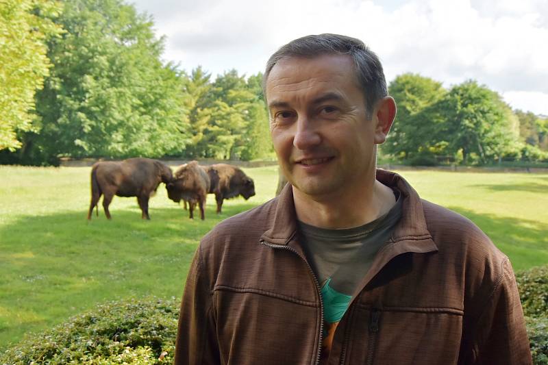 Vedoucí zoologie v chomutovském zooparku Miroslav Brtnický