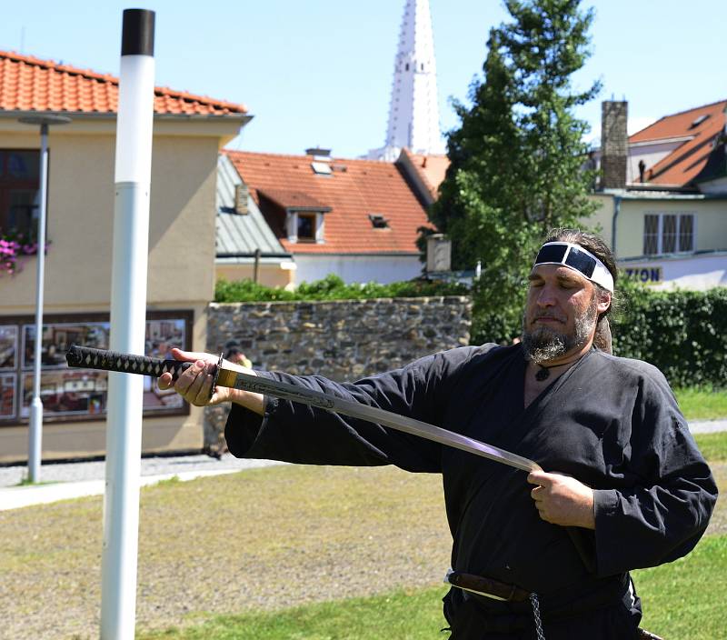 Festival amatérských čajových nadšenců na Studentském náměstí v Kadani.