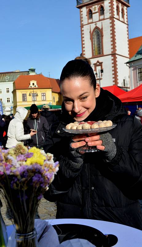 Farmářské trhy v Chomutově.