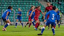 Kvalifikační utkání ve fotbale dnes odehrály v Chomutově ženy reprezentace ČR proti soupeři z Azerrbajdžánu. Výsledek utkání 3:0. (27.10.2020)