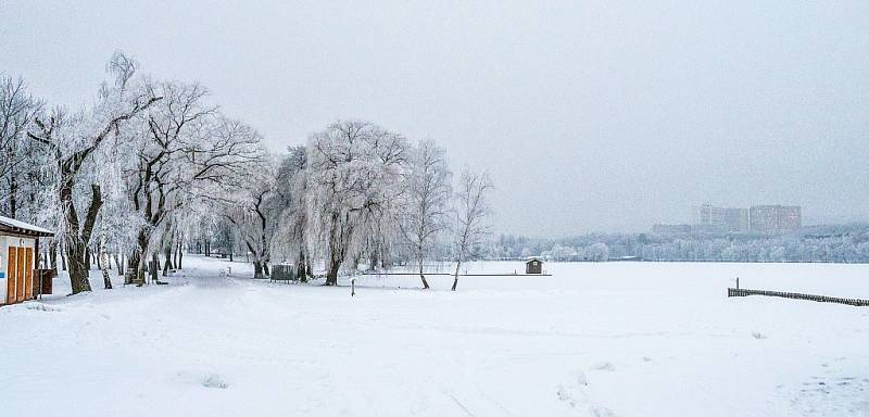 Kamencové jezero v zimě