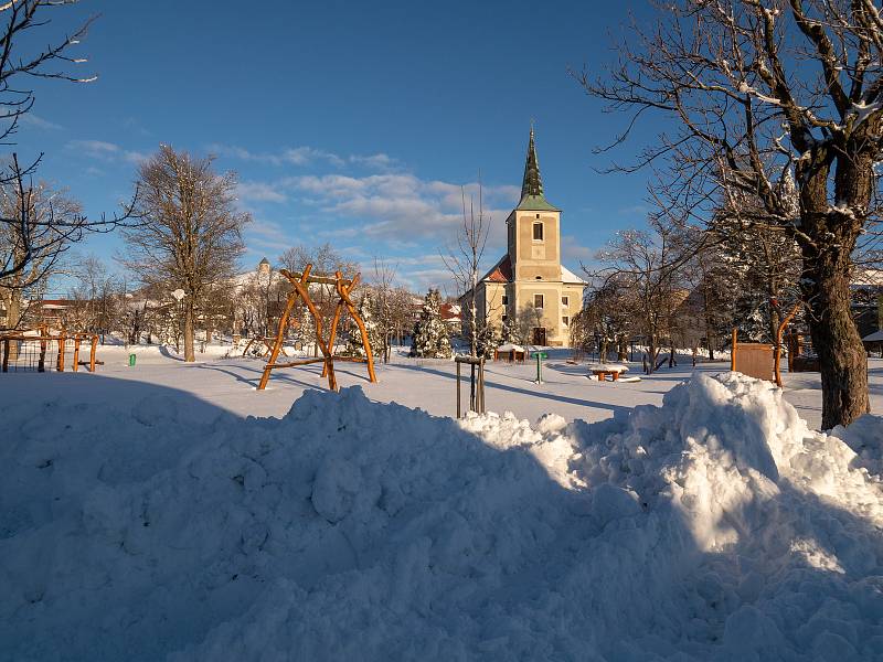 Zimní pohled na Měděnec. (5.2.2019)