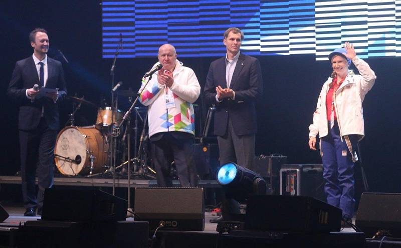 Zahajovací ceremoniál zimních Olympijských her dětí a mládeže 2016, který proběhl na chomutovském zimním stadionu.