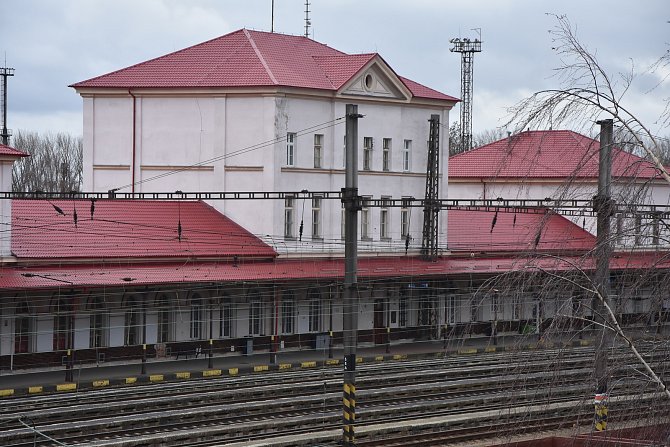 Hlavní vlakové nádraží v Chomutově.