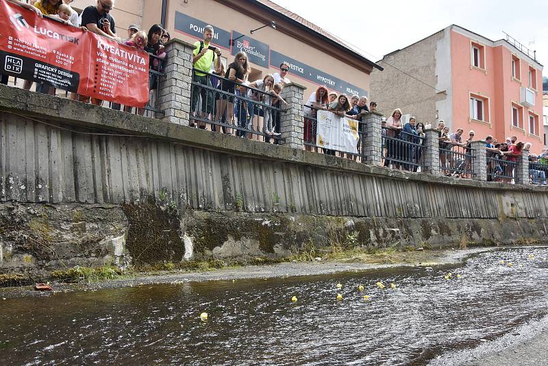 Závody kačenek sledovaly davy lidí.