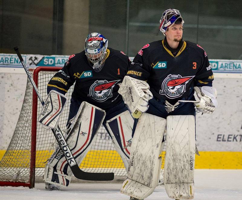 Z barážového zápasu Piráti Chomutov - HC Olomouc.