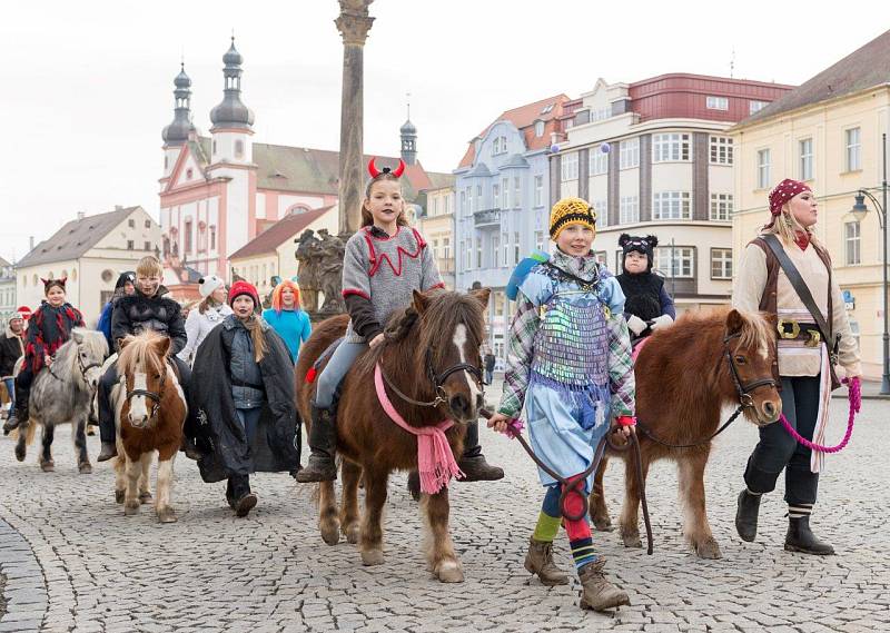 Masopustní veselí v Chomutově.