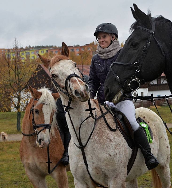 Hubertova jízda v chomutovském zooparku.