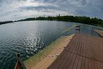 Kamencové jezero, nové molo a "kajuta" plavčíka