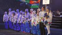 Video ze zahajovacího ceremoniálu zimních Olympijských her dětí a mládeže.