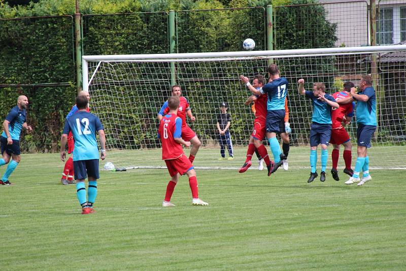 Údlice (v modrém) naposledy zdolaly Strupčice 4:1.