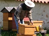 Klášterní včely každý týden kontroluje a obstarává kadaňský včelař Jiří Louda.