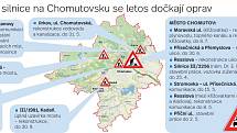 Plánované opravy silnic na Chomutovsku