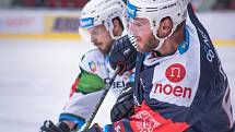 Utkání Tipsport extraligy HC Energie Karlovy Vary -  HC Piráti Chomutov.