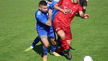 Regionální derby mezi Černovicemi a Spořicemi ovládly po penaltách Černovice 2:1.