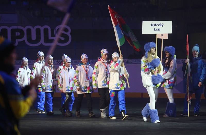 Závěrečným ceremoniálem vyvrcholily ve čtvrtek večer Zimní olympijské hry dětí a mládeže, které letos pořádal Ústecký kraj.