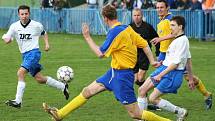 Fotbal Sokol Udlice-SK Málkov (domácí v bílém).