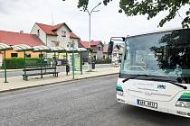 Autobusové nádraží v Klášterci nad Ohří.