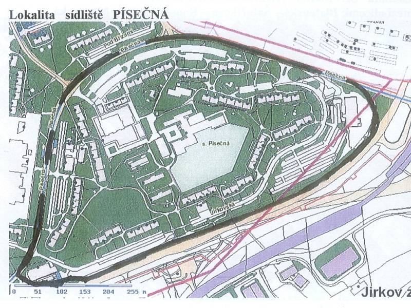 Mapa "zakázané zóny".