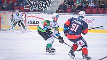 Utkání Tipsport extraligy HC Energie Karlovy Vary -  HC Piráti Chomutov.