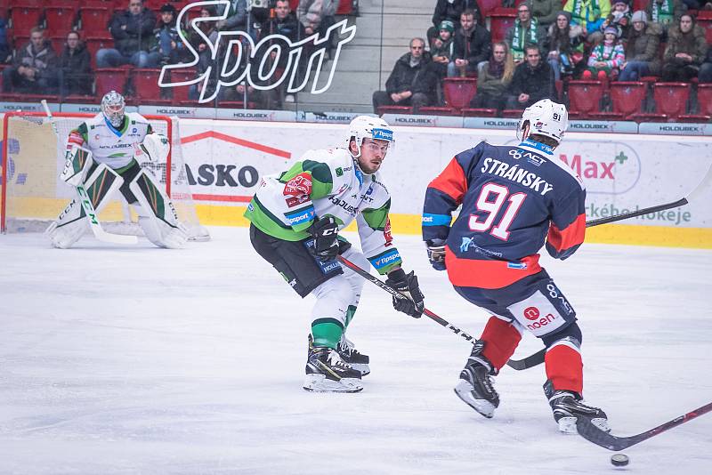 Utkání Tipsport extraligy HC Energie Karlovy Vary -  HC Piráti Chomutov.