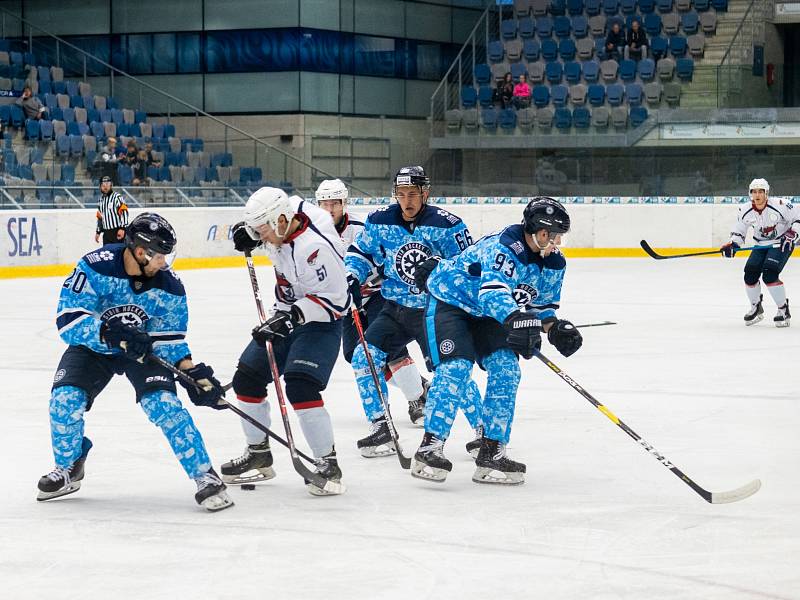 Chomutov (v bílém) hostil doma Novosibirsk.