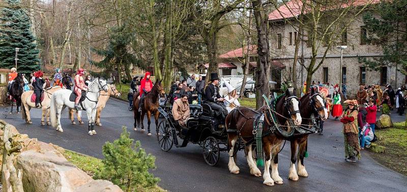 Masopustní veselí v Chomutově.