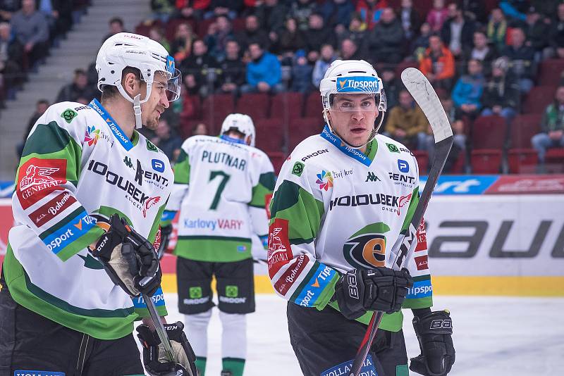 Utkání Tipsport extraligy HC Energie Karlovy Vary -  HC Piráti Chomutov.