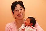 Michaela Stejskalová z Kadaně, narozena 25.1. 2008 v 17.10 hodin  v Kadani. 50 cm, 3,540 kg s maminkou Monou Stejskalovou.